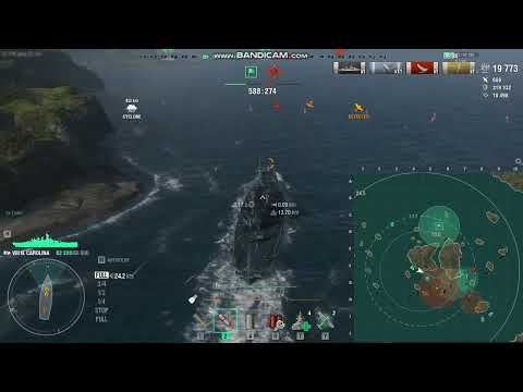 World of Warships!! NORTH CAROLINA WINS IN CYCLONE!! Part 2