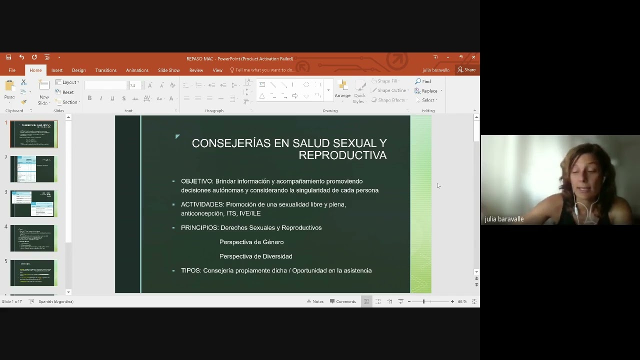 Clase de Repaso SGyR - Métodos anticonceptivos  - Prof Julia Baravalle