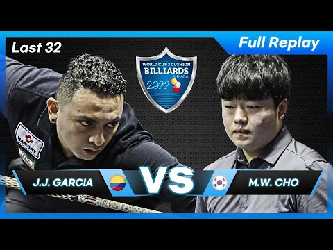 Last 32 - Jose Juan GARCIA vs Myung Woo CHO (Ankara World Cup 3-Cushion 2022)