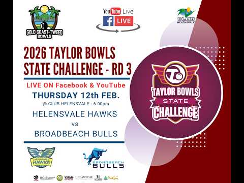 2026 Taylor Bowls State Challenge - Rd 3