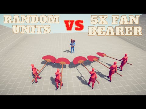 🏹5x FAN BEARER vs RANDOM UNITS🗡😀- Totally Accurate Battle Simulator - TABS