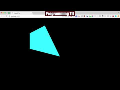 TRIANGLE_FAN in WebGL - ProgrammingTIL #77 WebGL Video Tutorial Screencast 0021