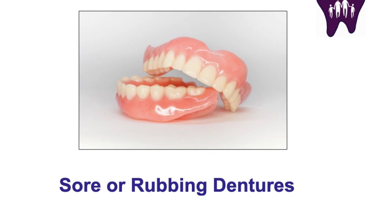 Sore or loose dentures