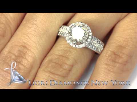ER-0202 - 3.32 Carat J-VS2 Certified Natural Round Diamond Engagement Ring 18k White Gold