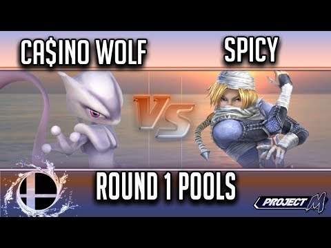 Ca$ino Wolf (Mewtwo) vs Spicy (Sheik) - Smash 'N' Splash 4 PM Round 1 Pools