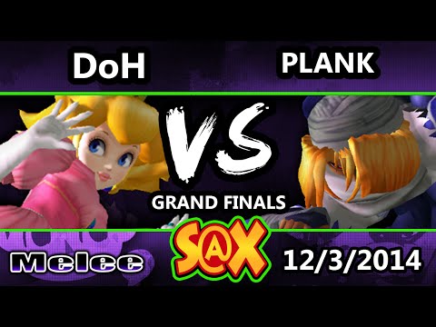 S@X - Plank (Sheik) Vs. DoH (Peach) SSBM Grand Finals - Melee