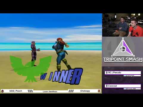 Chaloopy (Falcon) vs UGS | Pooch (Sheik, Samus, Falcon)  - Thwacked P+ Losers Quarters