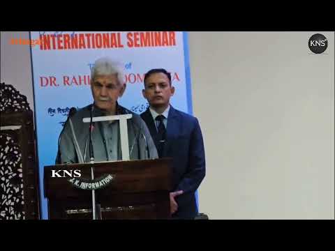 There are some people who try to divide us on the basis of caste, sect, and religion. We must face such elements fearlessly. I believe that if all of you take up this responsibility, we will surely succeed : LG Manoj Sinha at KU seminar.
