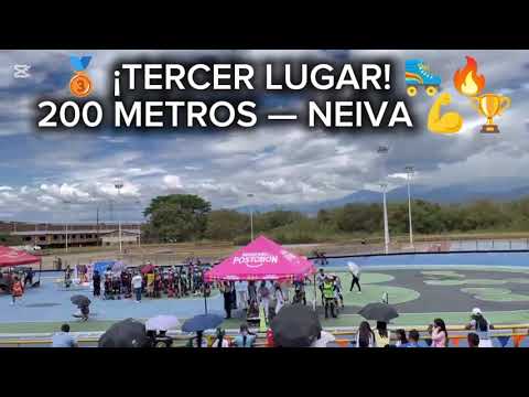 🥉 ¡Tercer lugar en los 200 metros! 🛼🔥 | Neiva, Huila 💪🏆