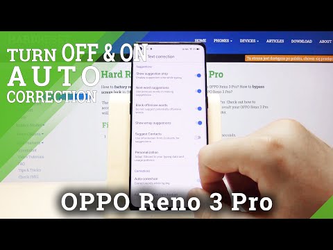 How to Enter Auto Correction Options in OPPO Reno 3 Pro – Auto Correct Text