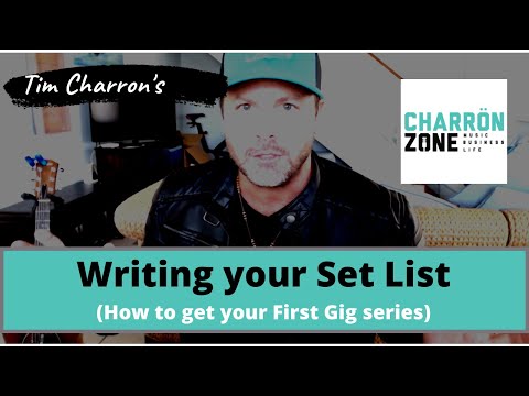 Writing your Set List 🎸  Part of the "How to get your First Gig" series