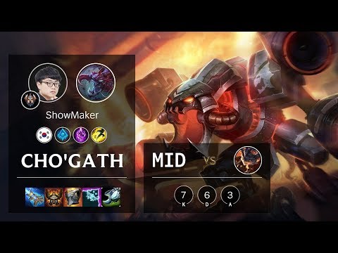 Cho'Gath Mid vs Rumble - KR Challenger Patch 10.4