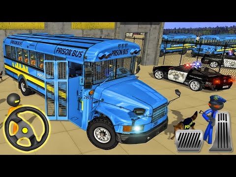 Stickman Police Prisoner Bus Transport - Rescue Buses Driving Game | Android Gameplay