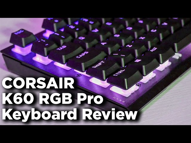 Bàn phím cơ Corsair K60 RGB PRO CHERRY VIOLA Black