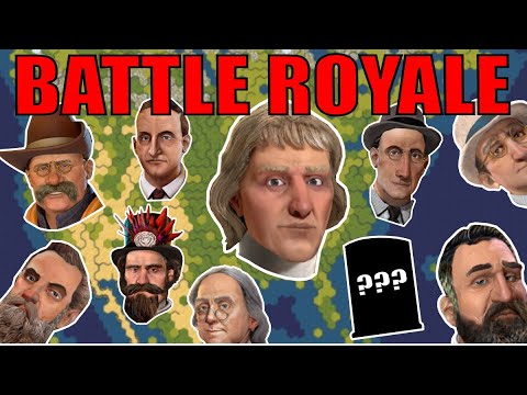 Civ 6 | 10 Americas In One Battle Royale! Who Will Win??? (#1 Deity America Civilization VI)