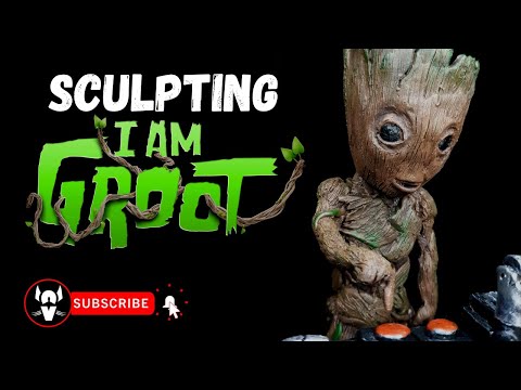 Sculpting BABY GROOT Timelapse | Guardians of the Galaxy 2 | Monter Clay Art