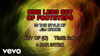 Jim Croce - One Less Set Of Footsteps (Karaoke)