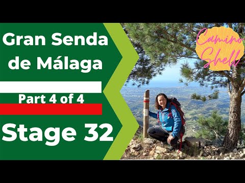 Gran Senda de Málaga Stage 32 Part 4 of 4 Start of Sierra de Mijas to Mijas Pueblo (Camino Shell)