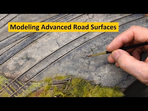 Creating Ultra Realistic Road Surfaces for Model Railroads & Dioramas | Boomer Diorama ~ # 305