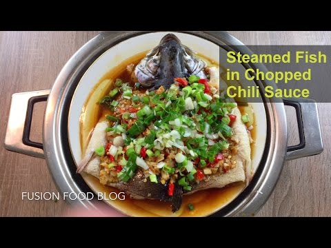 Steamed fish in chopped chili sauce (duojiao) authentic Hunan recipe #4 湖南剁椒鱼头