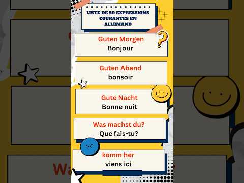 50 of the most commonly used German expressions