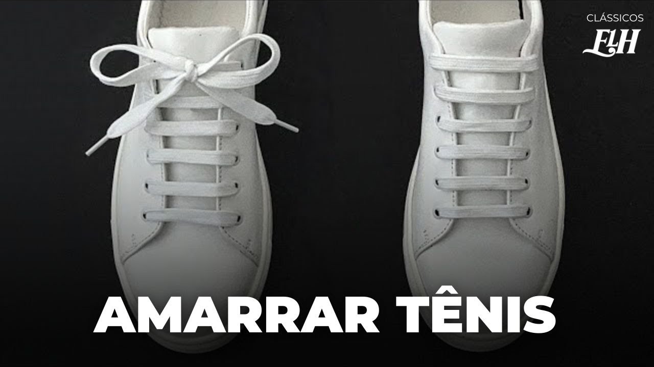 2 maneiras ESTILOSAS de passar o cadarço no seu tênis