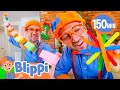 Blippi Creates Christmas Arts Crafts Holiday Decorations For Kids Educational Videos For Kids