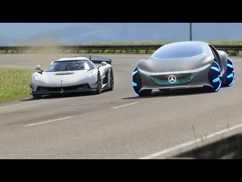 Mercedes-Benz Vision AVTR vs Koenisegg Jesko at Highlands