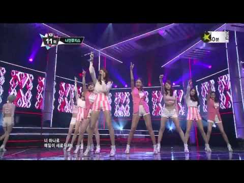 Nine Muses 나인뮤지스 - Wild [live on Mnet M! Countdown] [130530]
