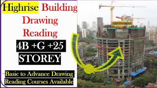 High Rise building construction drawing I How to read construction drawing Best site engineer course