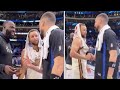 Steph Curry Klay Thompson And Draymond Green Share Wholesome Moment After Mavericks Beat Warriors