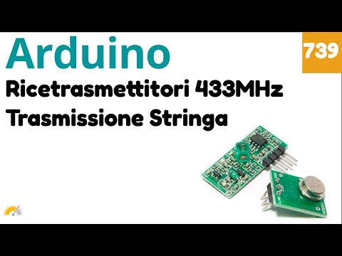 Sending a character string with 433 MHz transmitters and Arduino - Video 739