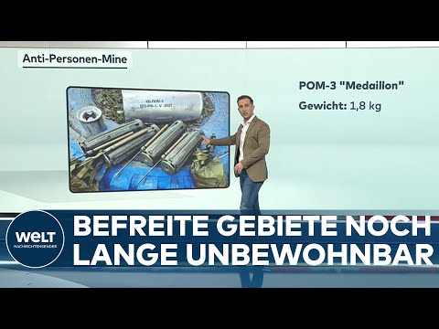UKRAINE-KRIEG: Gebiete unbewohnbar! Diese Minen haben russische Truppen hinterlassen | WELT Analyse