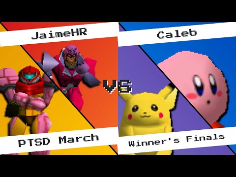 JaimeHR (Falcon, Samus) vs Caleb (Kirby, Pikachu) - PTSD March Loser's Finals - SSB64