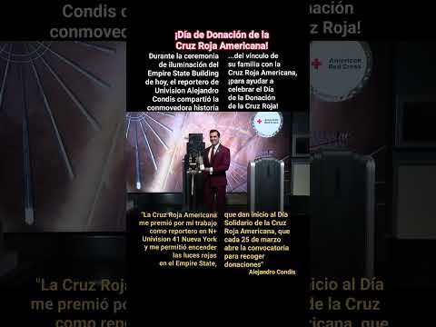 Día de la Donación de la Cruz Roja / Iluminación del Empire State Building (03-24-26)