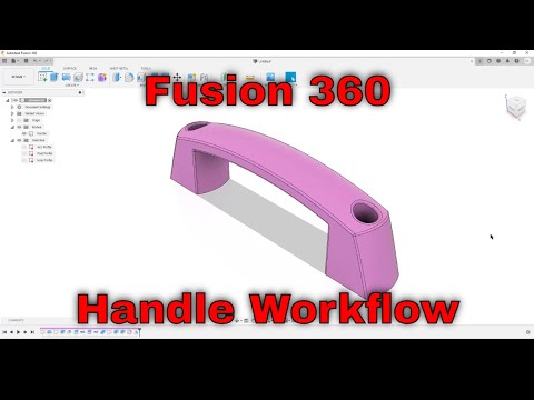 Fusion 360 - Handle Workflow (CAD Challenge August 2021)
