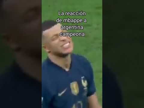 la reacción de mbappe al perder la final del mundo #shorts