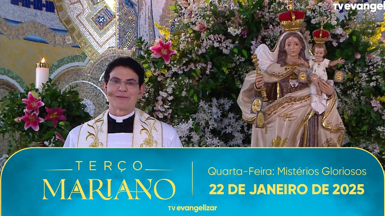 Quarta-Feira: Mistérios Gloriosos | Terço Mariano com @PadreManzottiOficial | 22/01/25
