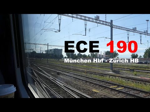 Pendolino im Allgäu: ECE 190 Mitfahrt München Hbf - Zürich HB | ETR 610