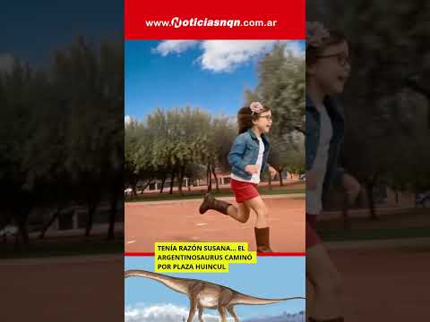 Tenía razón Susana: el Argentinosaurus caminó por Plaza Huincul