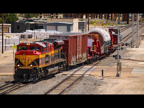 "60 Mil" - #KCS4000 Leads J-BNTTHM Across the Plainview Subdivision! Ft. 20 Axel Flatcar & Caboose!