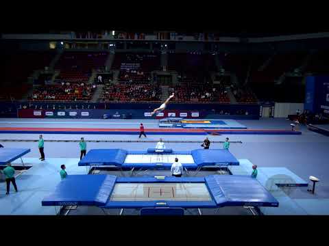 CHARTIER Julian (FRA) M - 2022 Trampoline Worlds, Sofia (BUL) - Q Trampoline Exercise 2