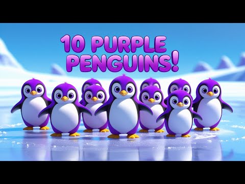 Purple Penguins Parade: 10 to 1 Countdown | Nursery Rhyme