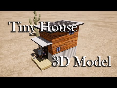 Tiny House Design 3D Model in SketchUp