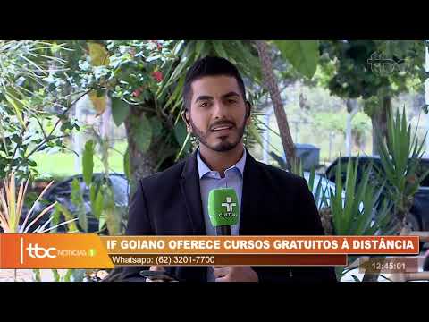 TBC 1 | IF GOIANO OFERCE CURSOS GRATUITOS À DISTÂNCIA