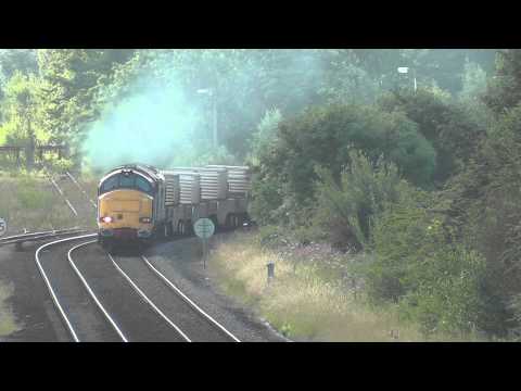 37610/37611 6c53 Crewe - Sellafield flasks 3rd August 2012 THRASH !!!