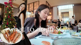 WHAT I DO OVER THE WEEKEND IN SINGAPORE!! *christmas in SG* festive event, christmas buffet & dinner