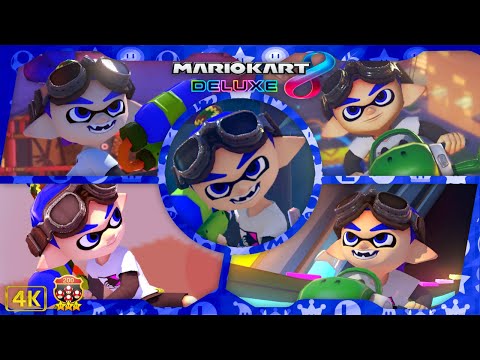 Mario Kart 8 Deluxe DLC ⁴ᴷ Full Booster Pass Course (200cc, All 12 DLC Cups) Inkling Boy gameplay