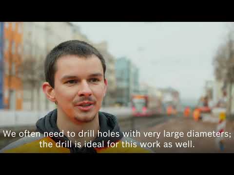 Bosch SDS max-8X Four-Cutter Hammer Drill Proves Itself in Railway Construction