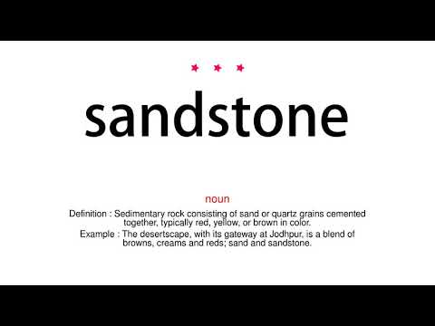 How to pronounce sandstone - Vocab Today